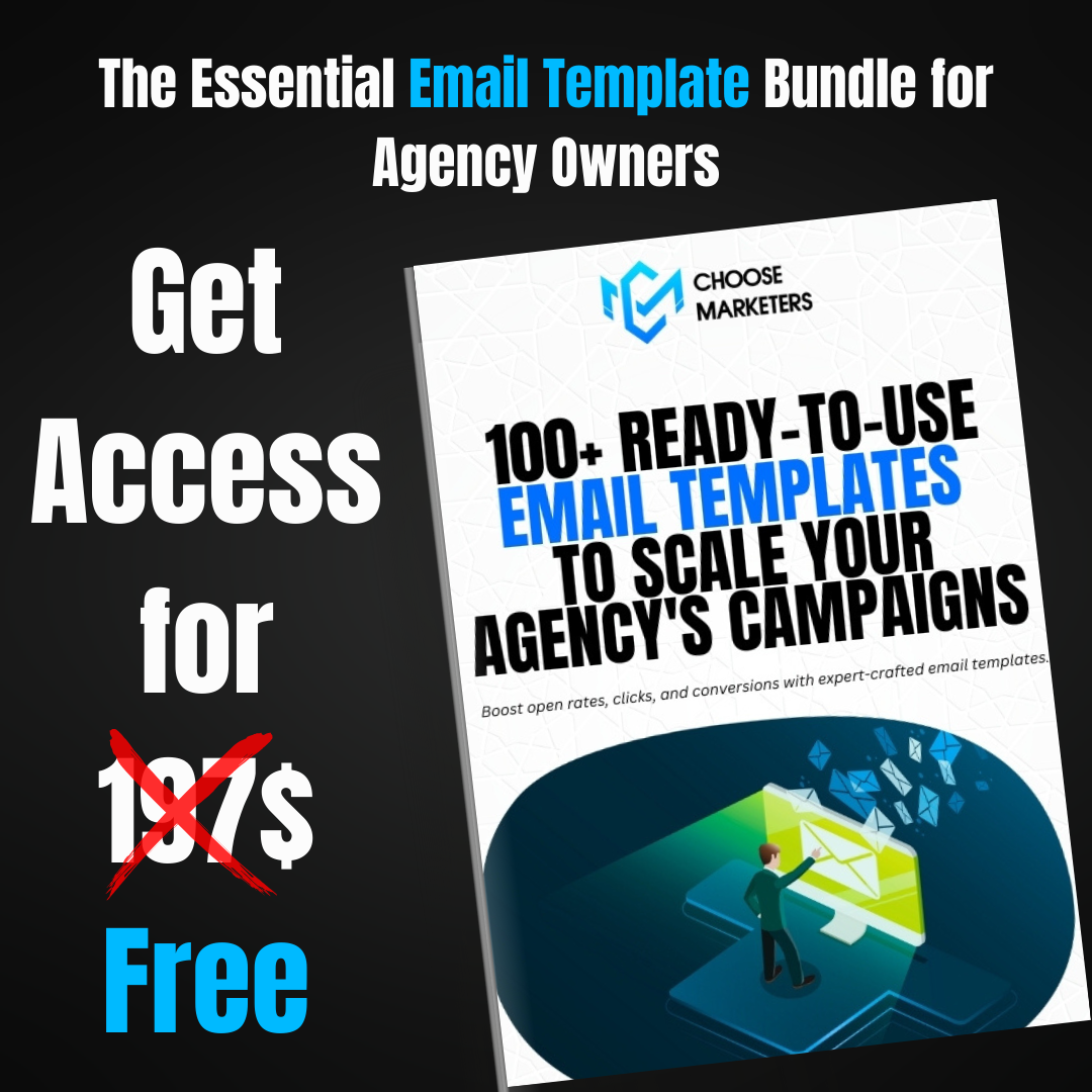 Choose Marketers free email template bundle to scale your agency's campaigns